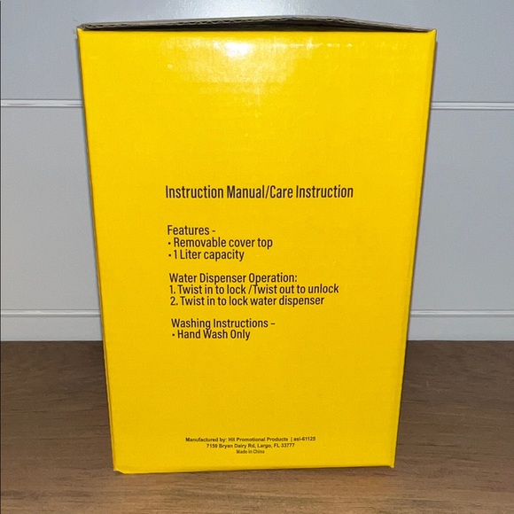 NIB - Mike's Hard Lemonade Yellow Cooler Jug with Handle - Picture 7 of 12